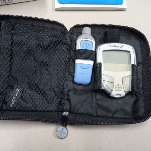 Bayer Contour XT glucose meter device used
