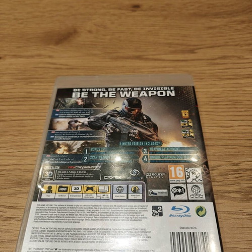 Crysis 2 limited edition PS3 game like new