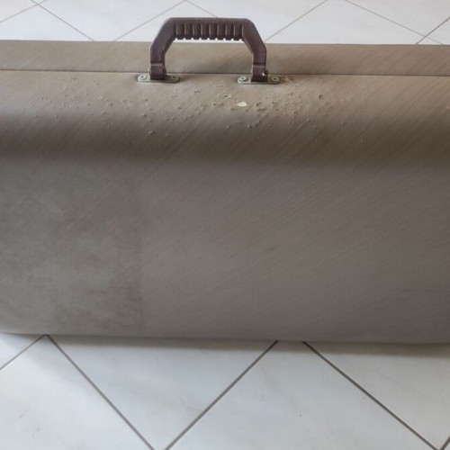 Portable massage table used, foldable into bag, functional