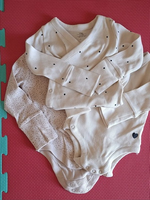 Marks and Spencer baby bodysuits like new, 3 pieces, 3-6 months, cotton