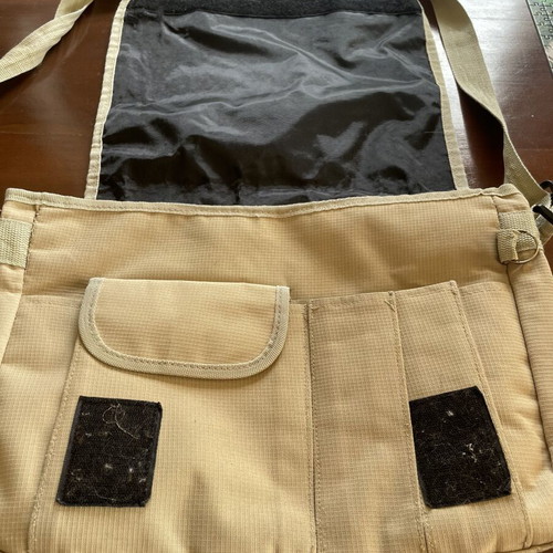 City Bag messenger bag used, beige khaki crossbody