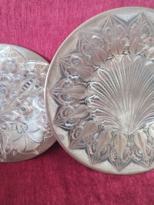Copper wall decorations like new, set of 4 pieces