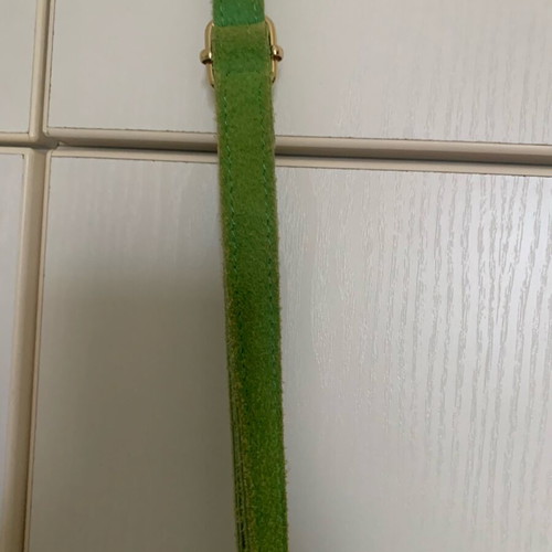 Green crossbody bag with fringes Haralas like new