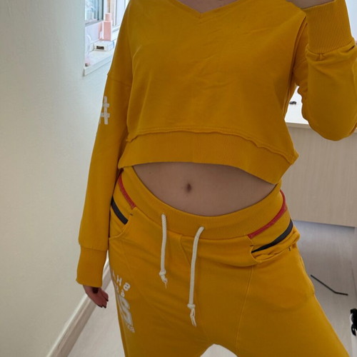 BodyTalk tracksuit set used, mustard, size Small