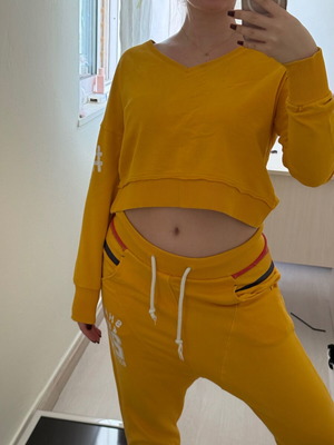 BodyTalk tracksuit set used, mustard, size Small