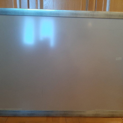 Large wooden wall frame new silver with anthracite grain