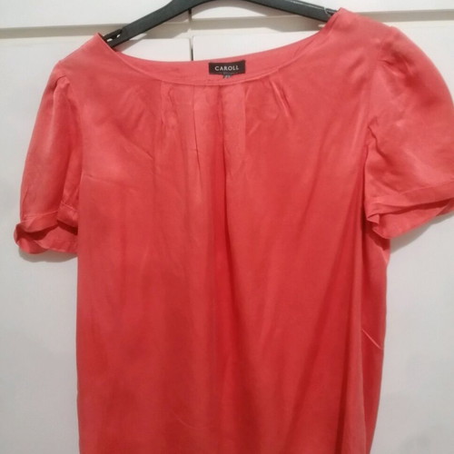 Silk blouse like new, size 42, orange
