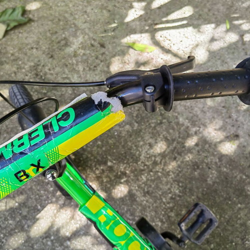 Clermont 14" Mountain Bike used, green, V-Brakes