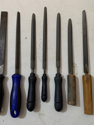 Λίμες μετάλλου μεταχειρισμένες, τριγωνικές, πλακέ και στρογγυλή