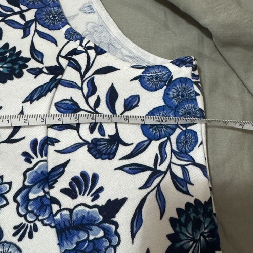 Mini dress H&M like new, white and blue floral