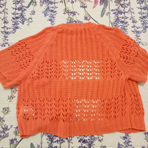 H&M Summer Cardigan Large Coral Color New