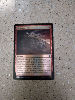 Magic the Gathering Tidings of War foil κάρτα καινούργια
