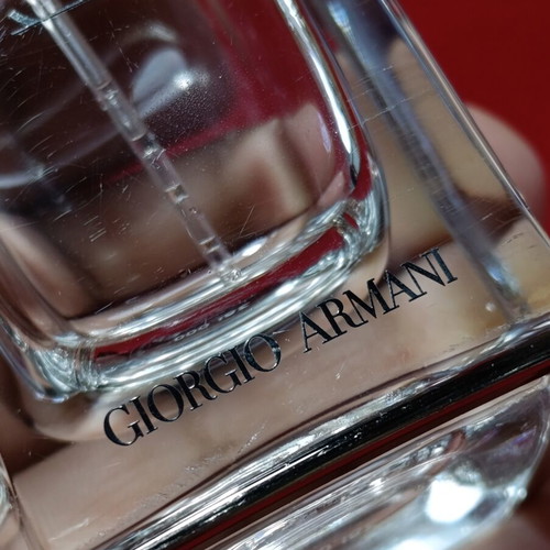 Giorgio Armani Si empty perfume bottle used, 50ml, no cap