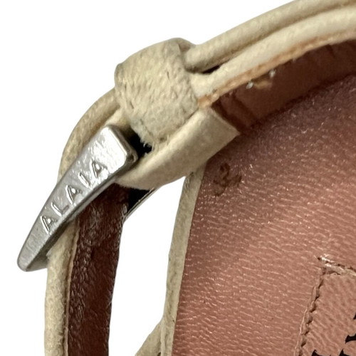 Alaïa beige suede sandals used, size 38