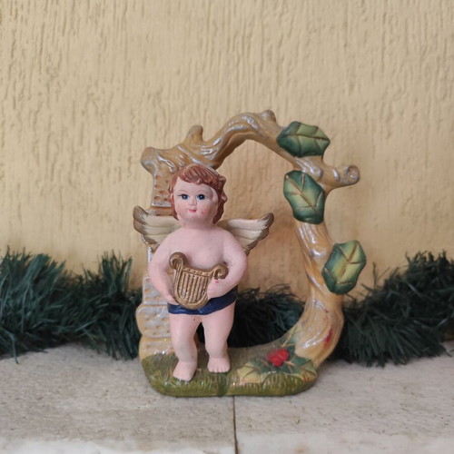 Christmas decoration set used, includes candle basket 17cm
