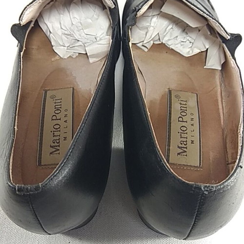 Mario Ponti leather shoes used, black size 39