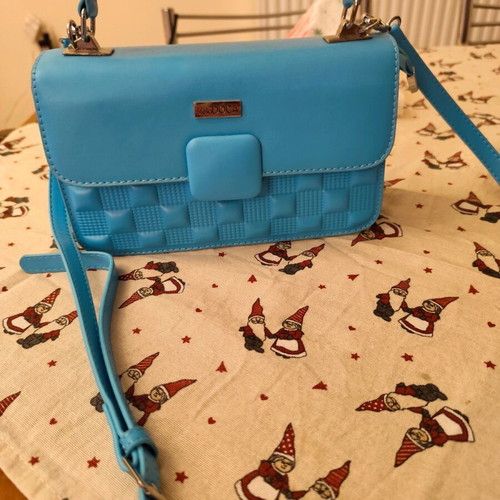 Doca crossbody handbag new, turquoise
