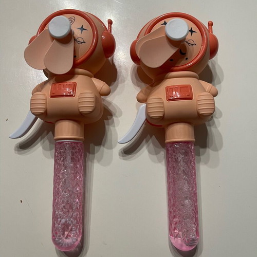 Children's bubble fan toy set like new