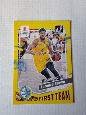 Κάρτα Lorenzo Brown Panini-Donruss Euroleague Basketball 2023-24 καινούργια