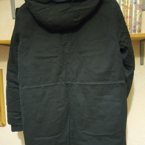 Broker's coat like new, blue, size L with hood