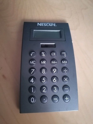 Nescafé solar calculator used