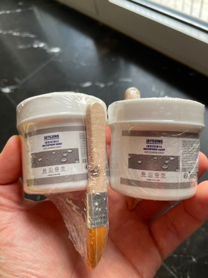 JAYSUING Invisible Waterproof Agent, 2 σφραγισμένες συσκευασίες των 100g με 2 πινέλα
