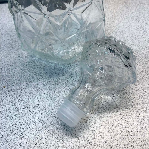 Glass Carafes with Stopper Pack of 3 1000ml Like New