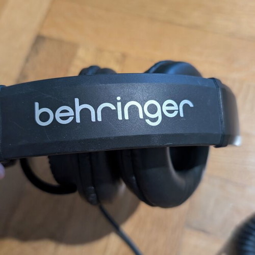 Behringer HC 200 headphones used with 3.5mm and 6.3mm adapter wired