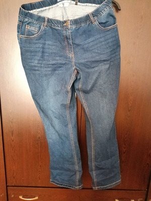 Τζην Bootcut Ulla Popken plus size σαν καινούργιο, μπλε, 5XL