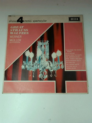 Werner Muller vinyl used, Great Strauss Waltzes