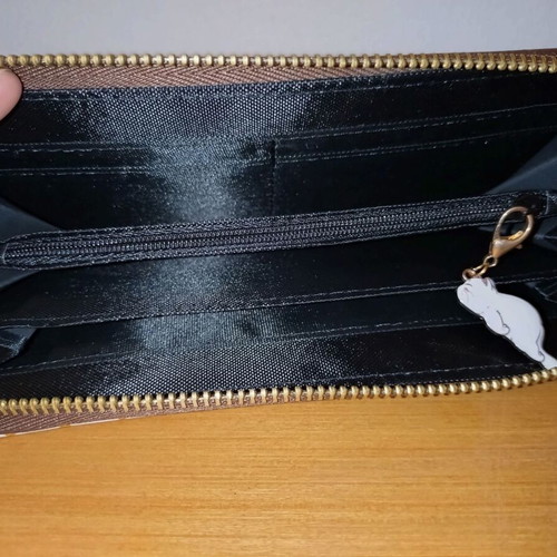 Accessorize women's clutch wallet vintage style new, beige and pink