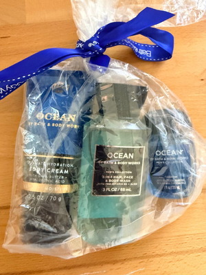 Bath & Body Works Ανδρικό Σετ Ωκεανός 3 Σαπούνι Μαλλιών, Προσώπου και Σώματος, Τζελ Χεριών, Κρέμα Σώματος