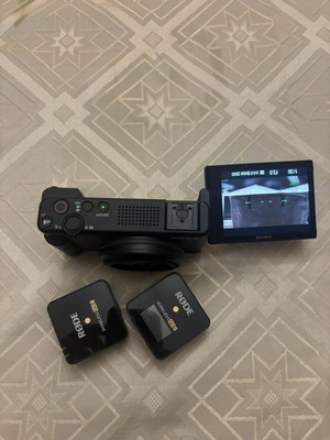 Sony ZV-1F compact κάμερα vlog με μικρόφωνο RØDE Wireless GO II