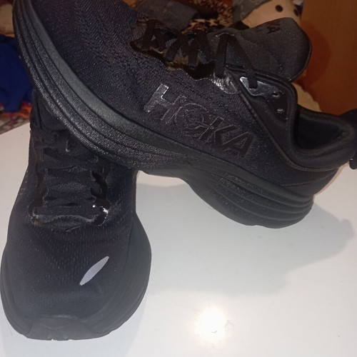 Hoka Bondi 8 running shoes size 46, black, like new