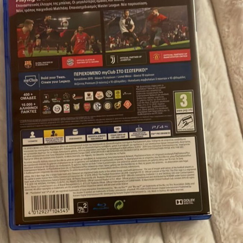 Pes 2020 for PlayStation 4, slightly used