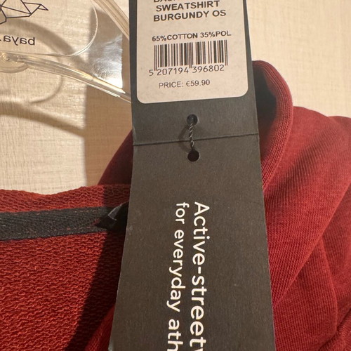 Baya sweatshirt new, one size oversized, red