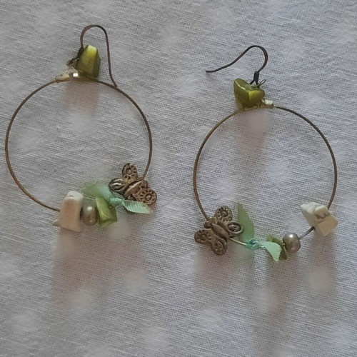 Handmade silver earrings
