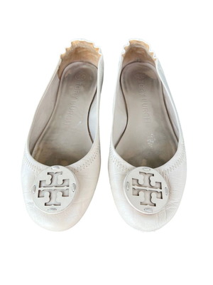 Tory Burch балеринки бежови от кожа употребявани, номер 37