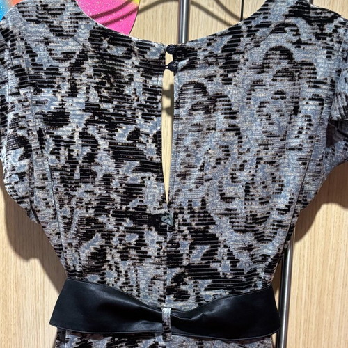 Attrattivo velvet dress like new, gray multicolor size M