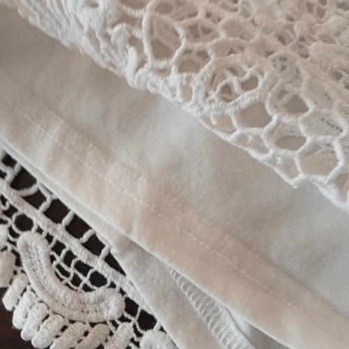 Amisu lace shorts size 40 like new, cotton, white