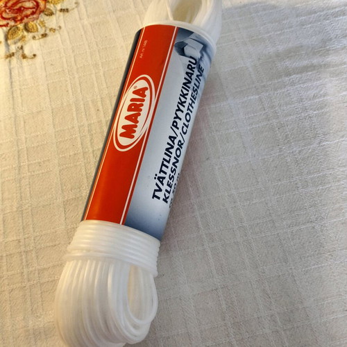 Clothesline 50 meters, durable plastic, new
