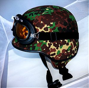 Κρανος μοτοσυκλετας U.S.A Army Goggles multi Camouflage