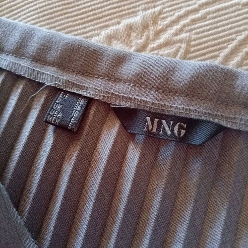 Vintage Y2K Maxi Pleated Skirt Mango S gray like new