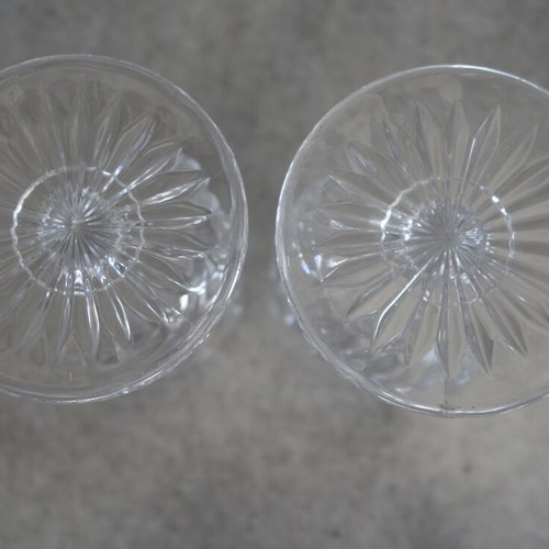 Baccara vintage crystal wine glasses like new, set of 2