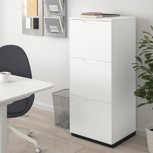 IKEA GALANT white filing cabinet 51x120cm new with combination lock