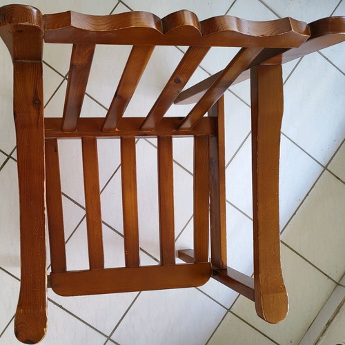 Wooden Swedish armchair used, solid wood