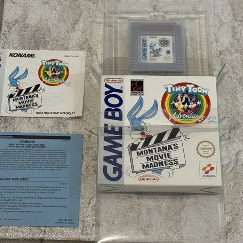 Tiny Toon Adventures 2 Montana's Movie Madness Game Boy PAL пълно в кутия като ново