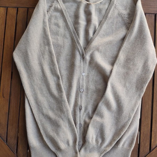 Zara beige knitted cardigan Basic, size M