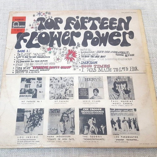 Top Fifteen Flower Power LP used, Pop, Greece 1967
