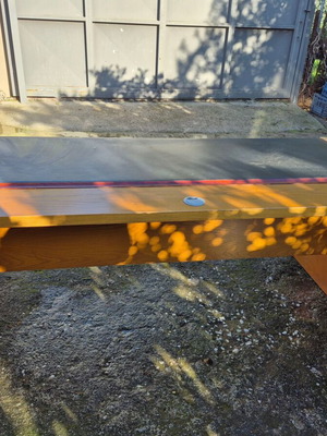 SATO desk used, sturdy construction 180x80x73 cm
